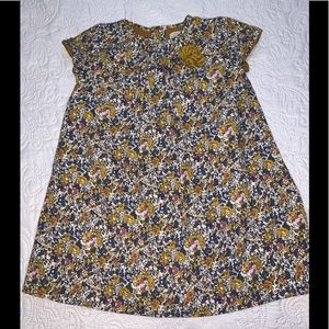 Zara girls floral print flare dress.